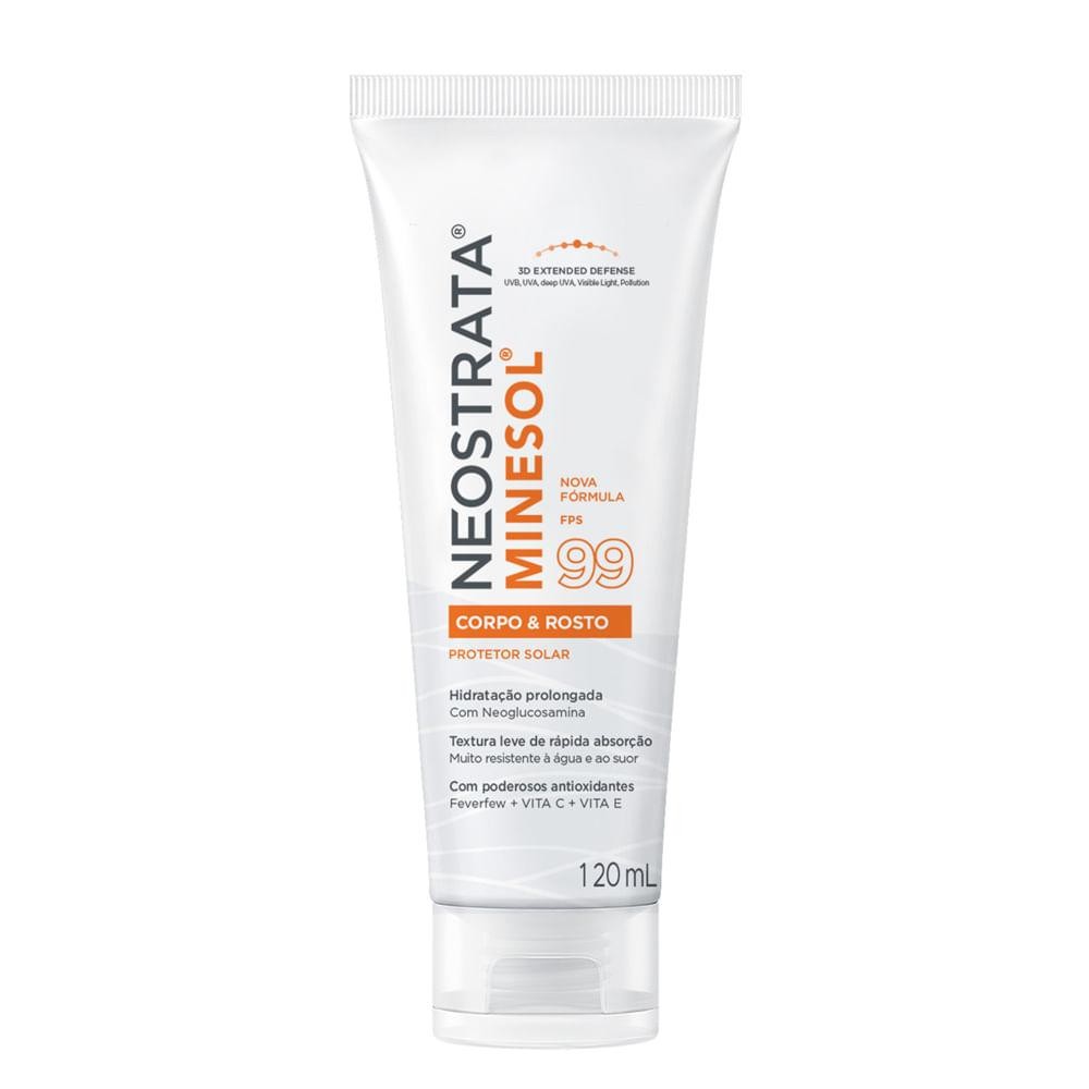 Neostrata Minesol Antioxidante Fps99 Protetor Solar Corpo E Rosto 120Ml