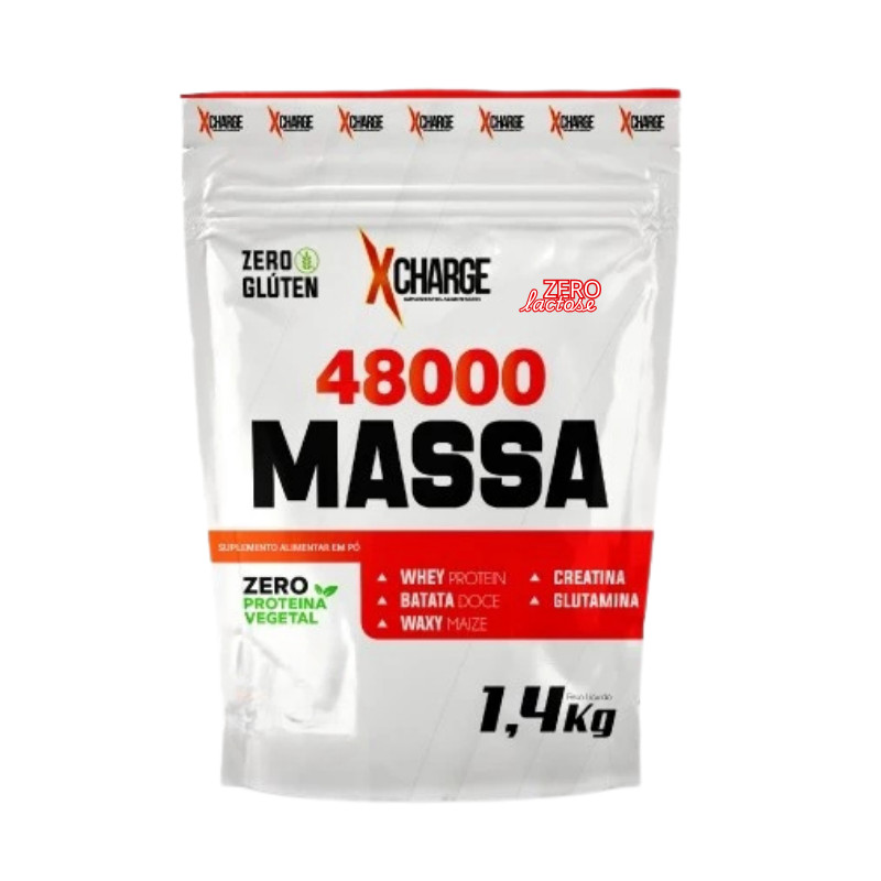 Hipercalórico Massa 48000 (1,4Kg) - Zero Lactose Xcharge