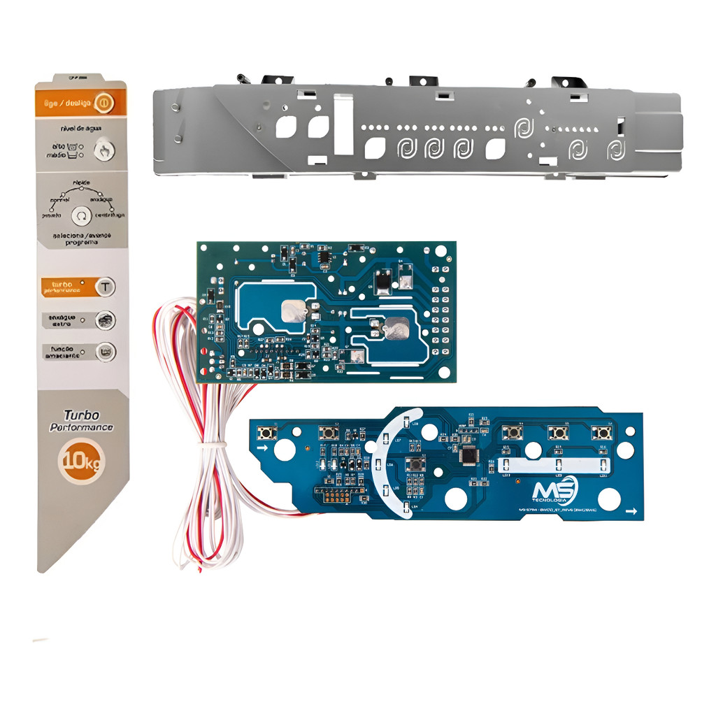 Placa Lavadora Brastemp Bwg10 W10605809 Painel E Suporte