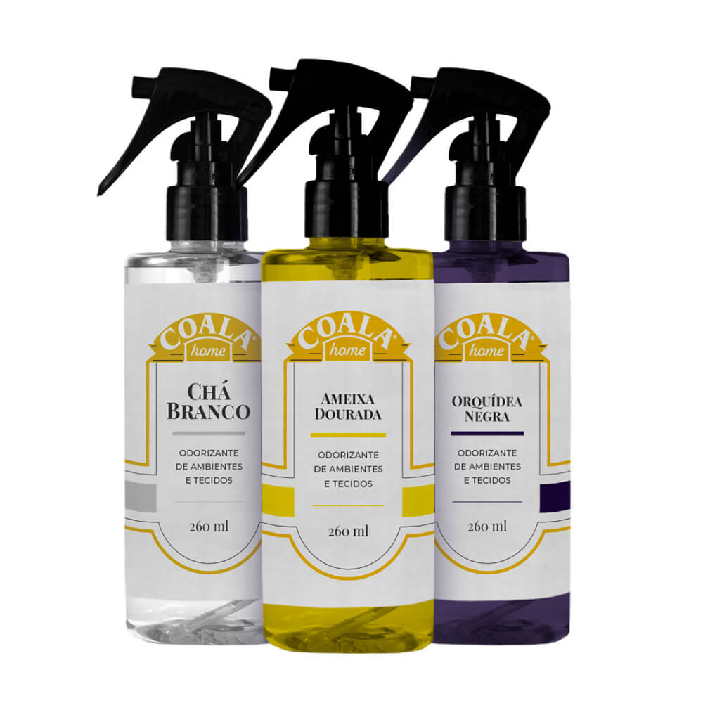 Kit 3 Odorizantes de Ambientes e Tecidos - Ameixa Dourada em Oferta na Shopee