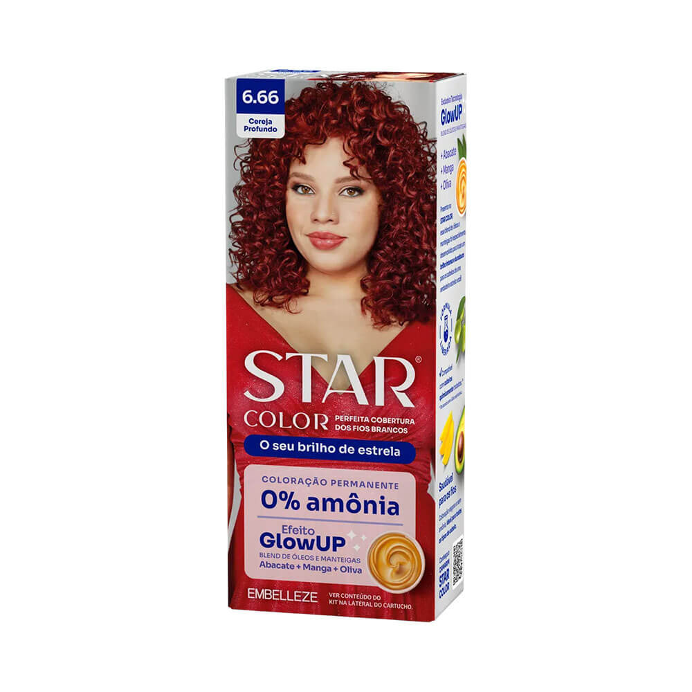 Coloração Star Color 6.66 Cereja Profundo em Oferta na Shopee