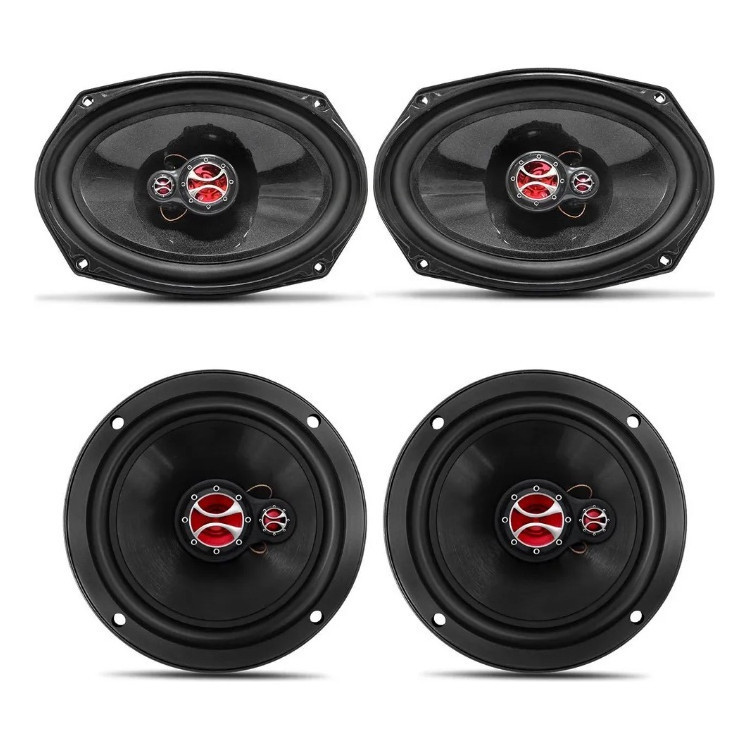 Kit Fácil Alto Falante 6 E 6x9 Polegadas 260w Rms - Kf.001