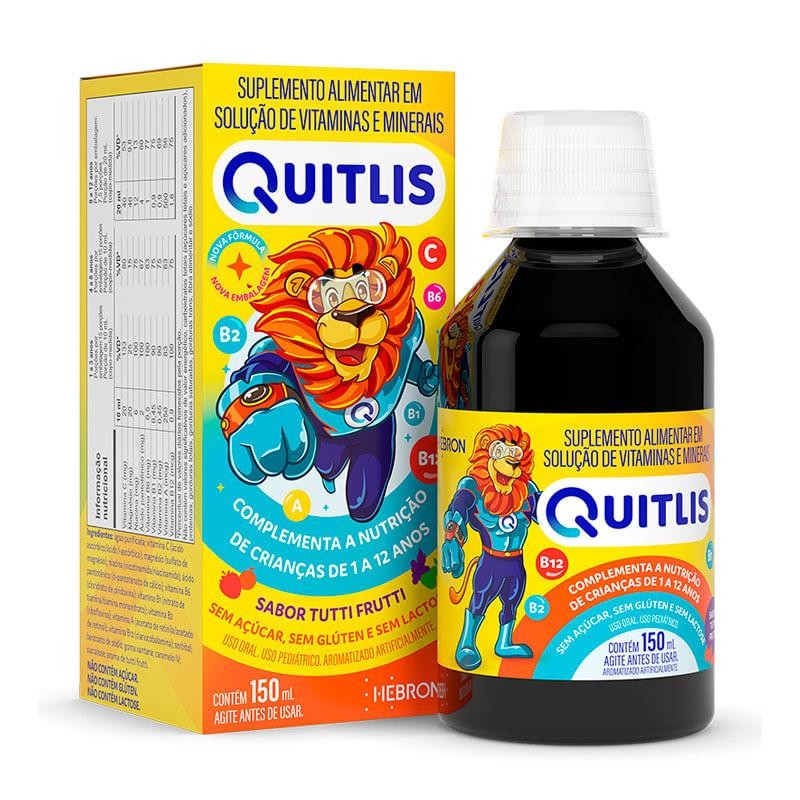 Suplemento Alimentar Quitlis Sabor Tutti-Frutti 150ml em Oferta na Shopee