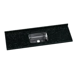Pia Roralit Cuba Inox Preta 160x55 Facil Limpeza Durabilidade e Elegancia Para Cozinhas