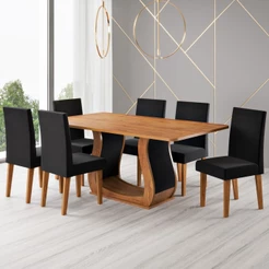 Mesa de Jantar 6 Lugares Amarena - Viero Móveis