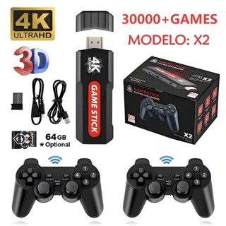 Console Game Stick 4 Life 3D + 2 Controles  Wireless 30000 Jogos em Oferta na Shopee