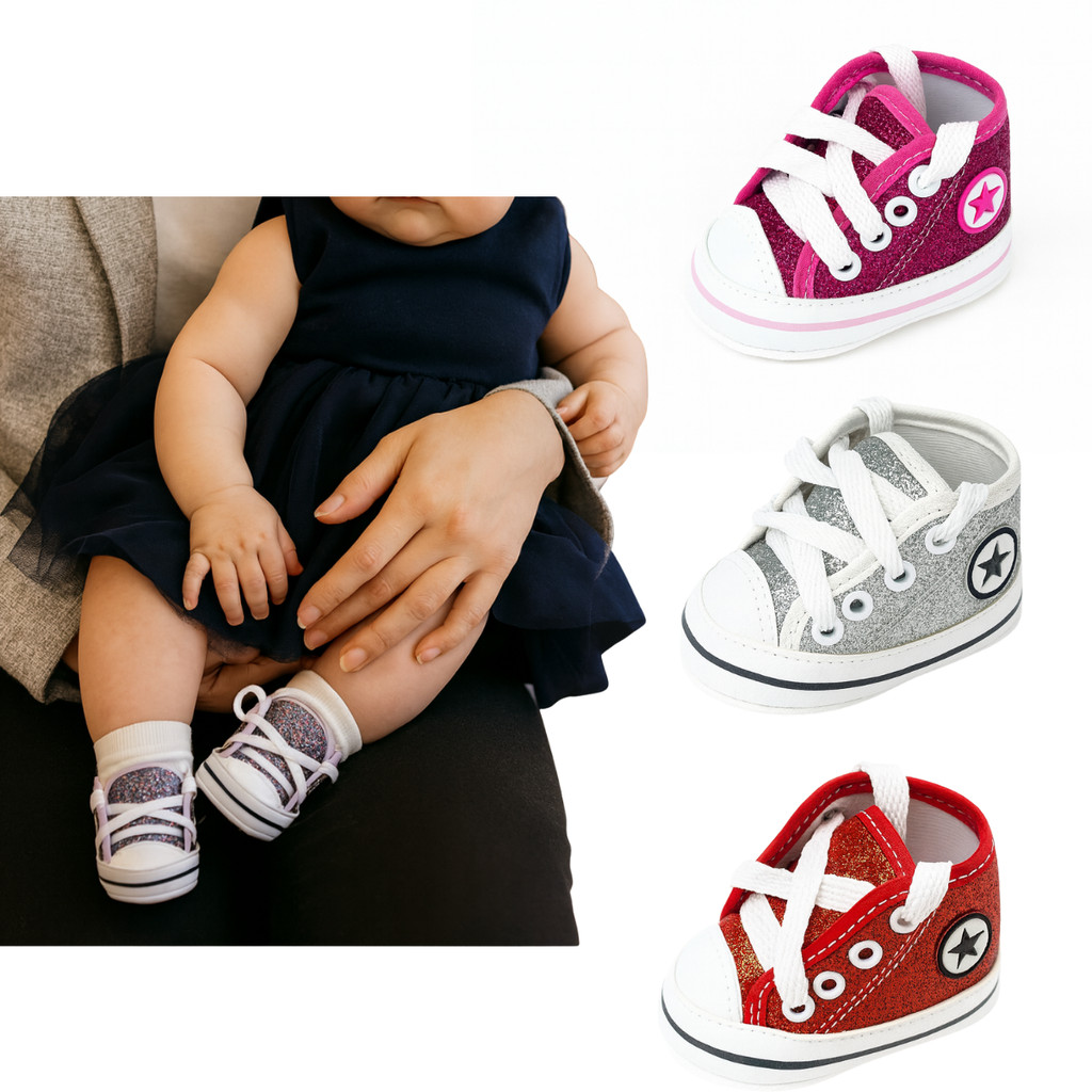 Tênis Starzinho para bebês baby Glitter Várias Cores em Oferta na Shopee
