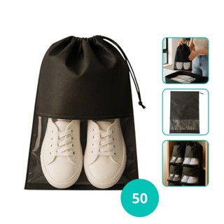 Kit 50 Sacos Tnt Calçados Sapato Chinelo 28x40 Cm Com Visor Organizar Armário Mala Viagem em Oferta na Shopee