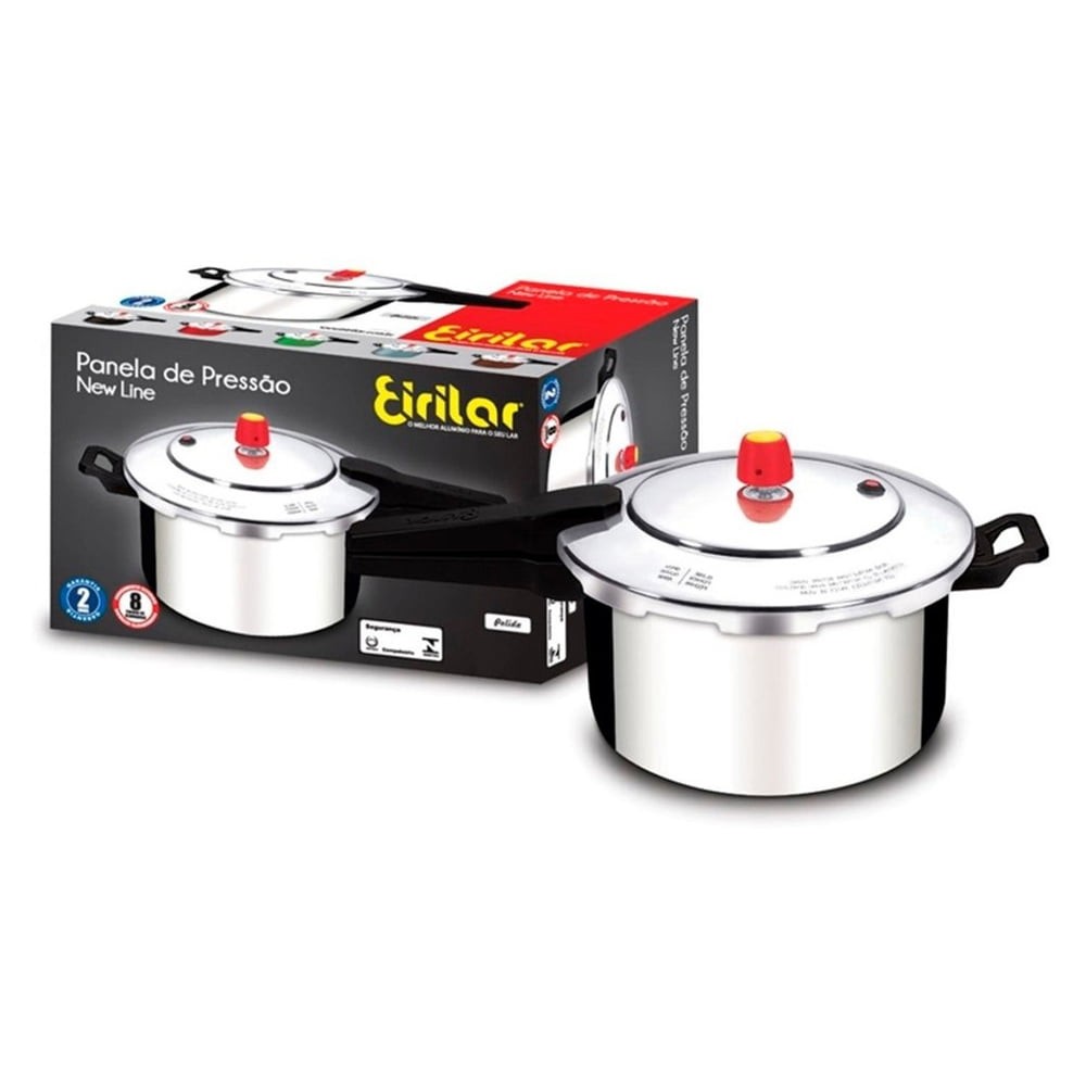 Panela de Pressão 7,5Lts Polida - Eirilar em Oferta na Shopee