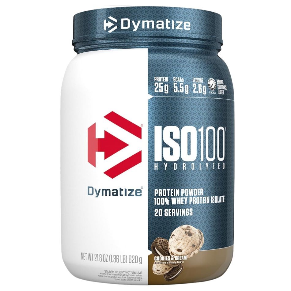 Whey ISO 100 Isolado Hidrolisado Dymatize 630g Cookies cream