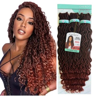 Cabelo Goddess Curl Faux Locs Cherey Crochet 260gr 70cm em Oferta na Shopee