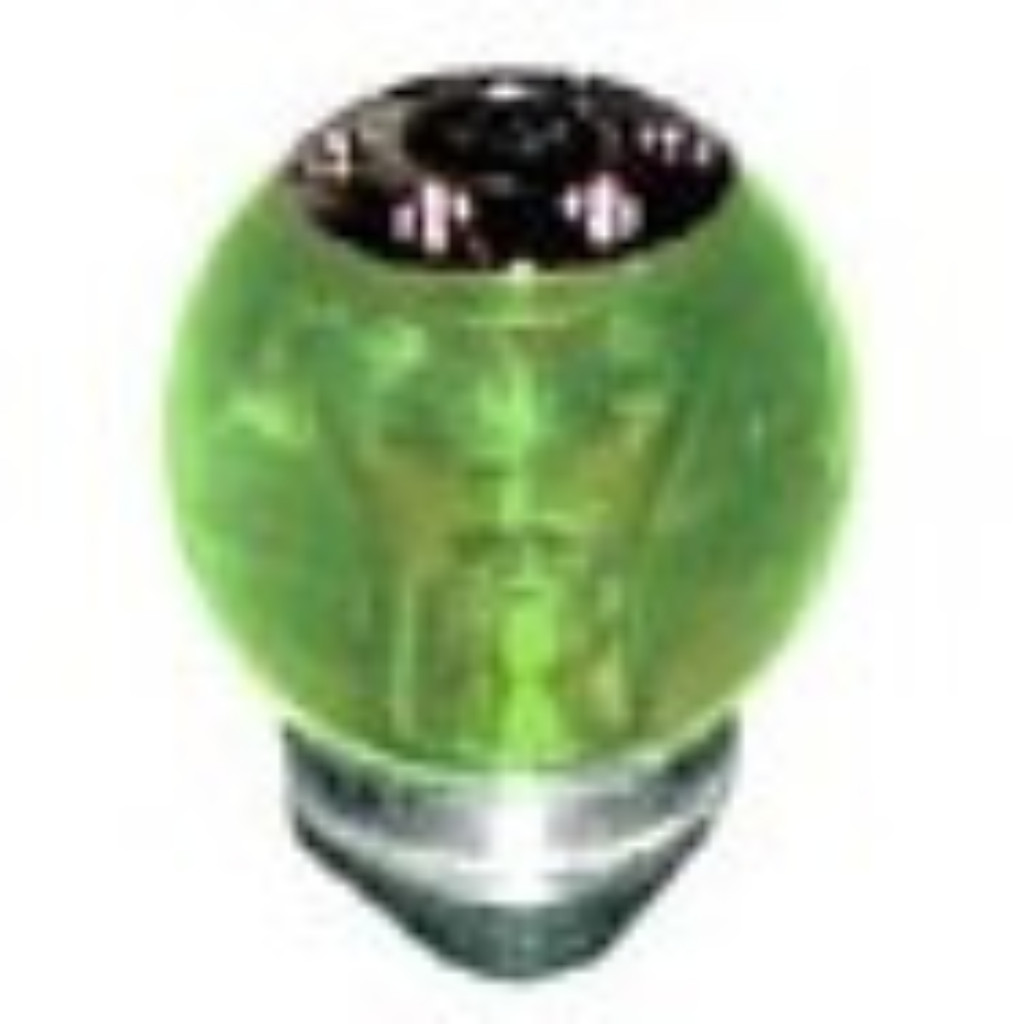 Manopla Bola de Câmbio Sport LED Verde Iluminada SD