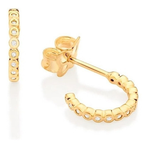 Brincos Rommanel Ana Hickmann Argola Zircônias 526924