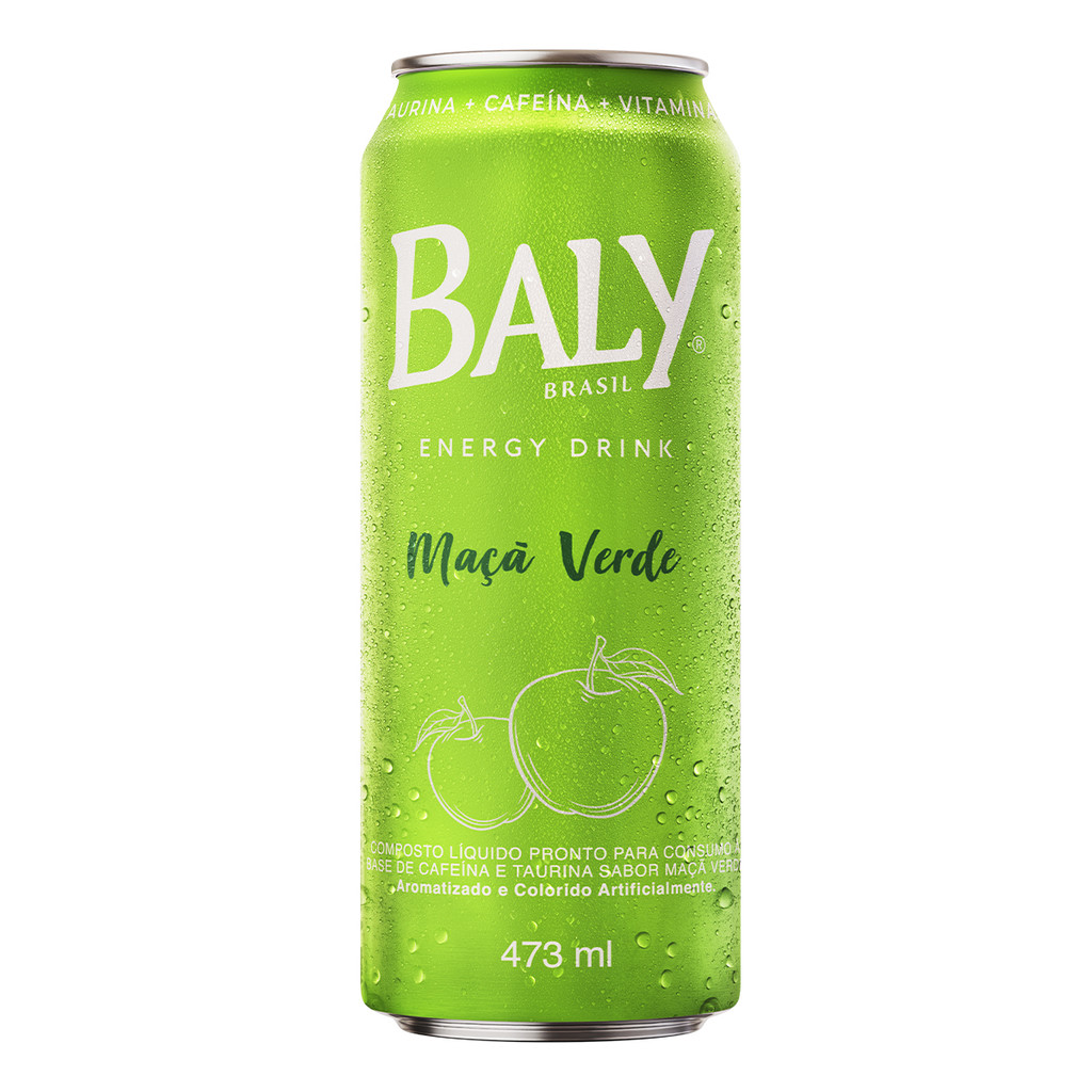 Imagem Energético Baly Energy Drink Maçã Verde 473ml