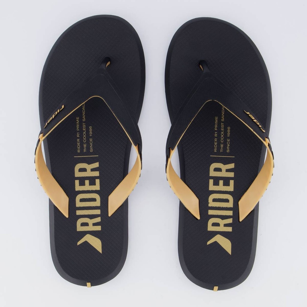 Chinelo Rider R1 Prime Preto e Marrom em Oferta na Shopee
