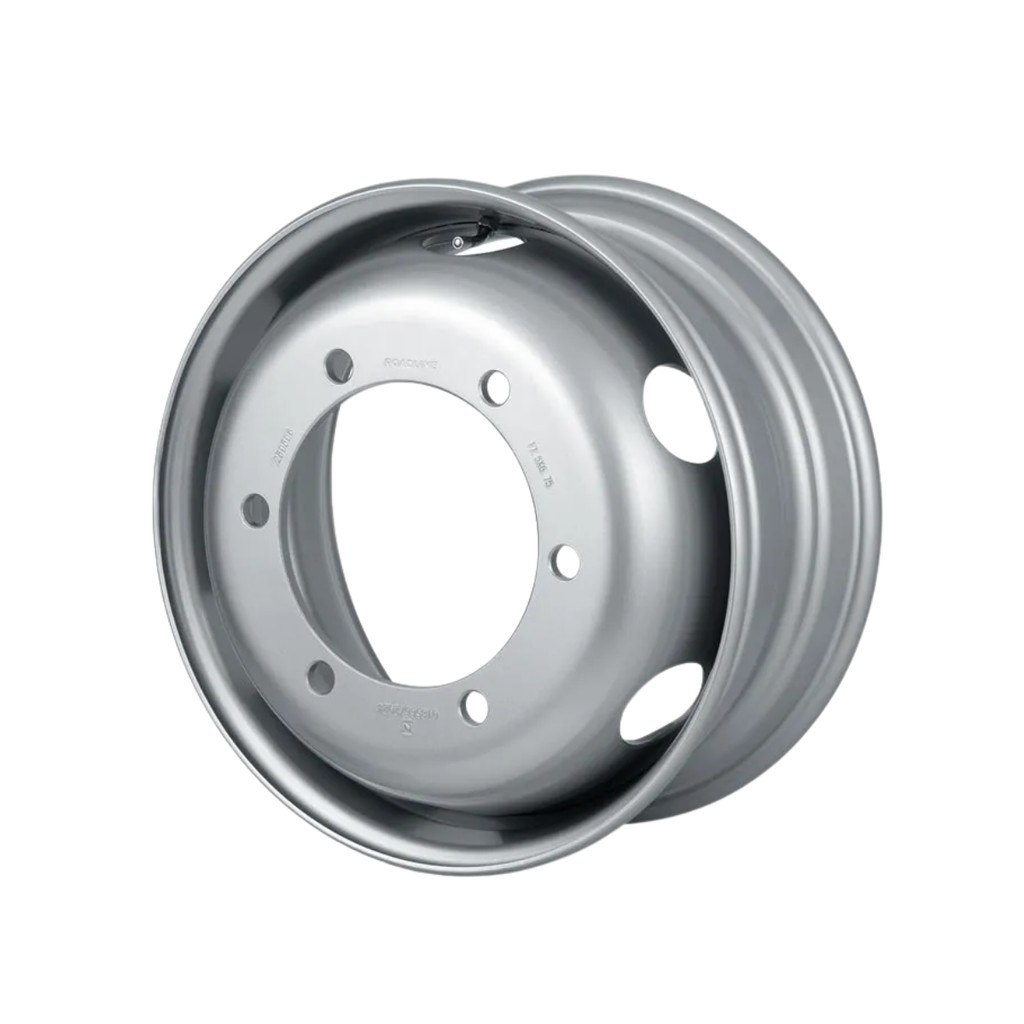 Roda Caminhão 6 Furos Aro 17,5 p/ Pneu 235/75R S/ Câmara Delivery MB Accelo Centro 202mm Roadline