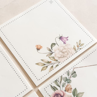 KIT Bloquinhos de Recado 04 Estampas 200fls | FLORES DA PRIMAVERA Papel: Marfim em Oferta na Shopee