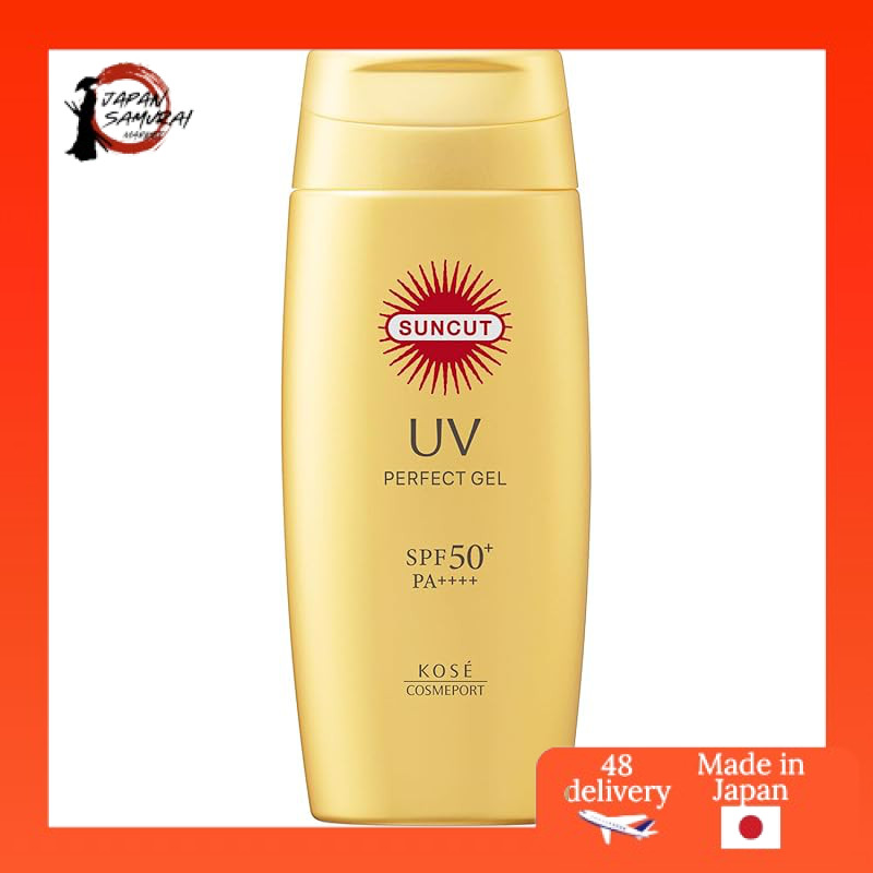 Protetor Solar UV Perfeito Kose Suncut Para Rosto E Corpo-Fps 50 + PA + , Super À Prova D'água , Colágeno Ácido Hialurônico , Função De Proteção Contra Alergias , 80g/120g/50mL-Direto Do Japão