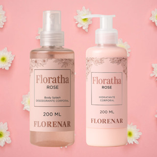 1 Kit Feminino Body Splash Florata Rose 200Ml + 1 Hidratante 200ML em Oferta na Shopee