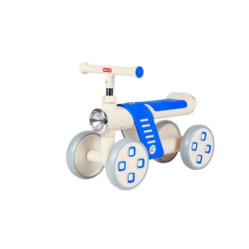 Mini Bike Infantil Quatro Rodas Estavel Seguro Diversao Equilibrio Azul Infantil