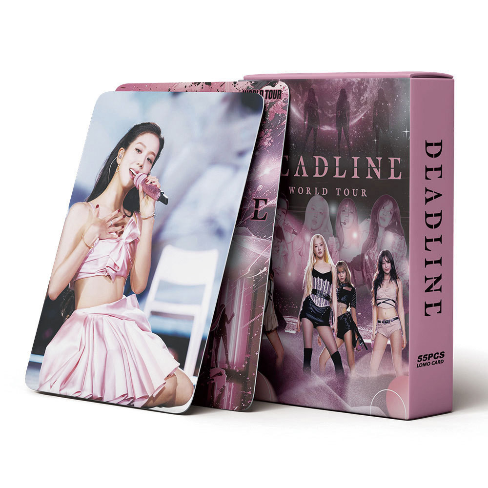 55pcs/box BLACKPINK Photocards BINK 2025 WorldTour DeadLine KPOP LOMO Cartão