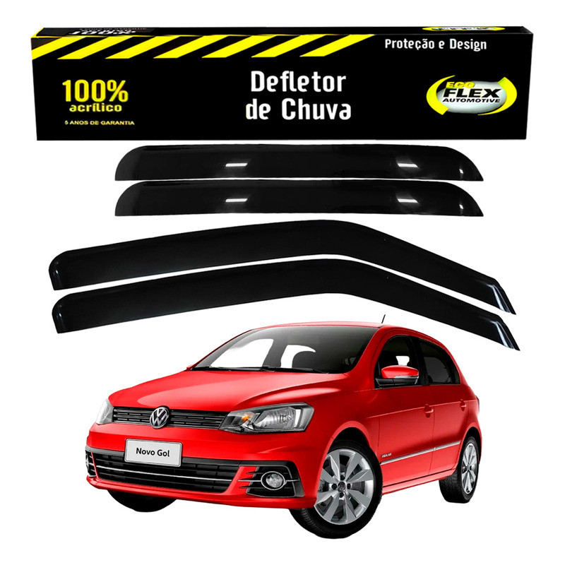Jogo Calha Defletor Chuva Gol G7 1.0 1.6 4portas 2016 A 2019 em Oferta na Shopee
