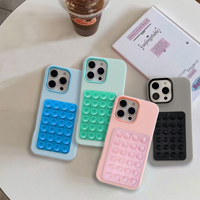 Capa De Telefone Gelatinosa Com Ventosa Samsung A17 A07 A26 A06 A16 A55 5G A35 A54 A05S A05 A15 A14 A13 A52 A04S A03S A0