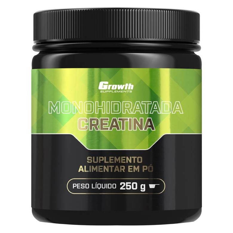 Creatina Monohidratada Growth Supplements 250g Sem Sabor Em Pó