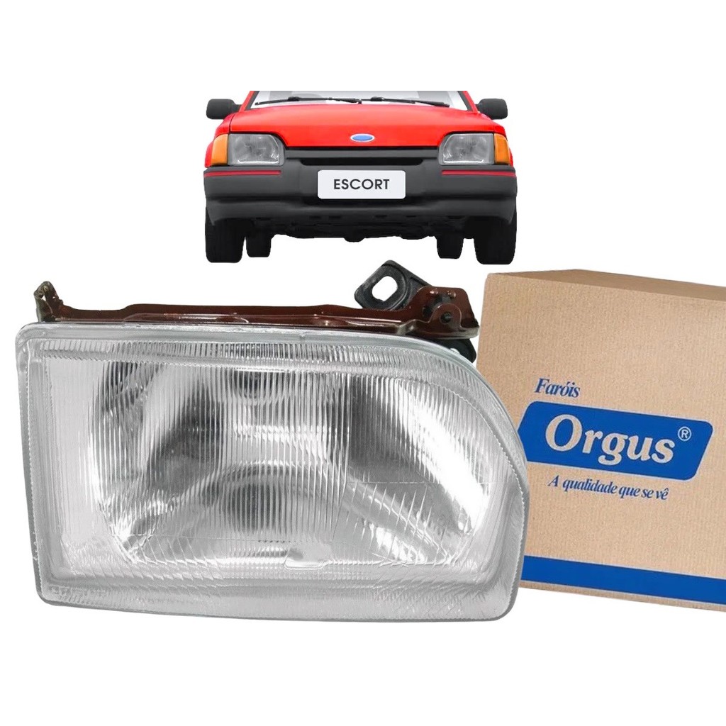 Farol Direito Escort Hobby 87 a 96 Verona Apollo 90 a 92 Orgus Lente Vidro