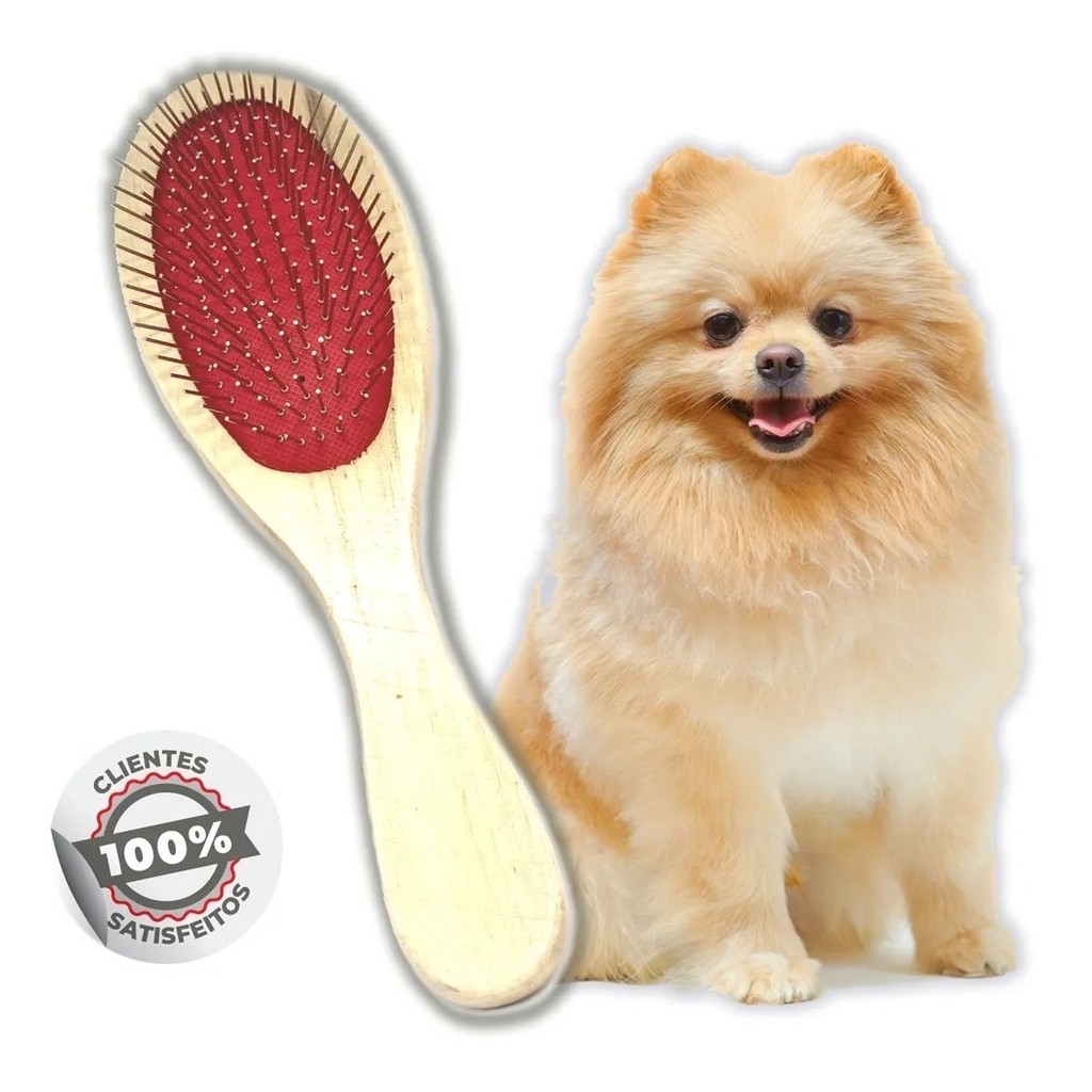 Escova Pente Dupla Face Spitz Lulu York Shihtzu Lhasa Maltês em Oferta na Shopee