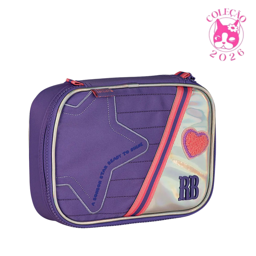 Estojo Box 36 Pens Rebecca Bonbon Holo Shine Cor:Roxo