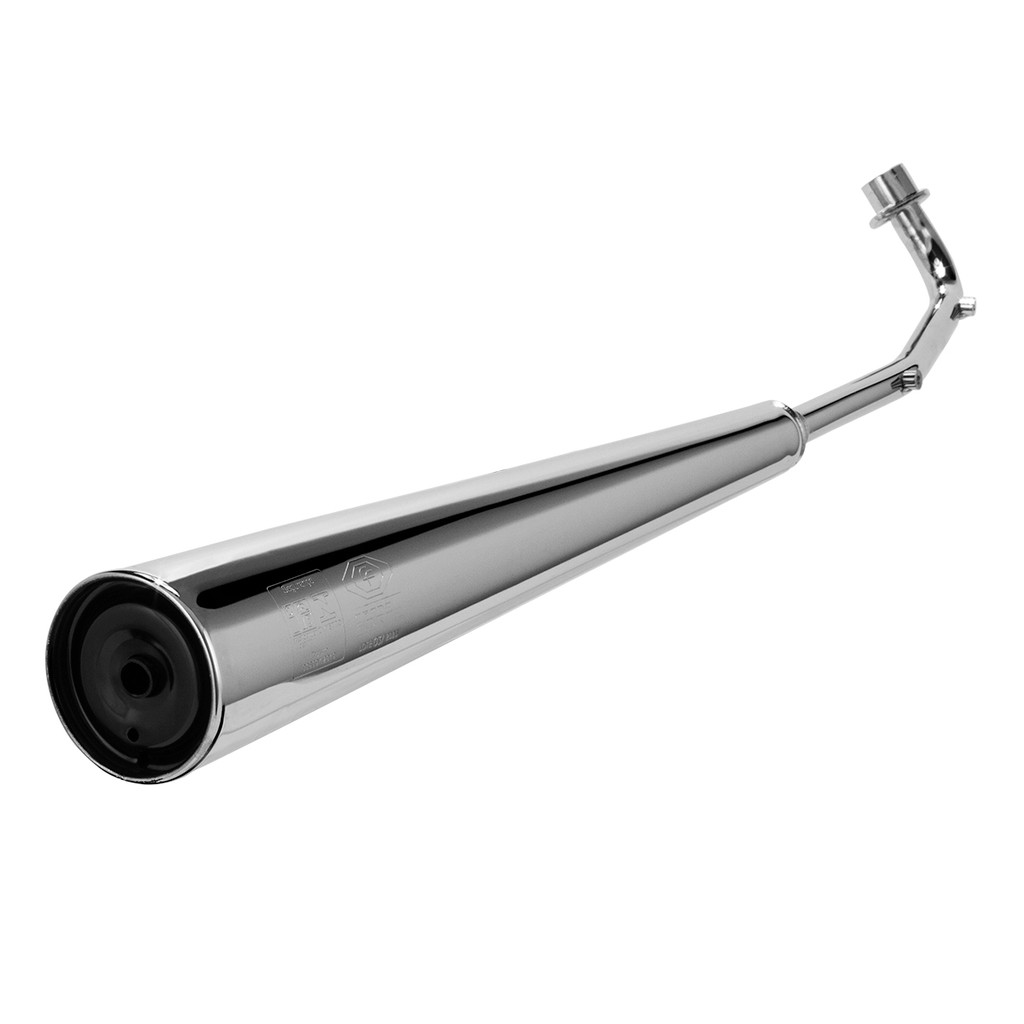Escapamento Cromo Forte Modelo Original Biz 100 1998 À 2005 Cromado em Oferta na Shopee