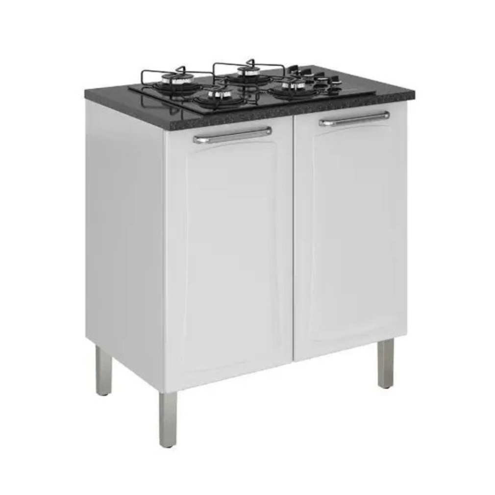 Balcão de Cozinha Itatiaia Linha Tarsila Aço Para Cooktop 4 Bocas Com Alta Resistência