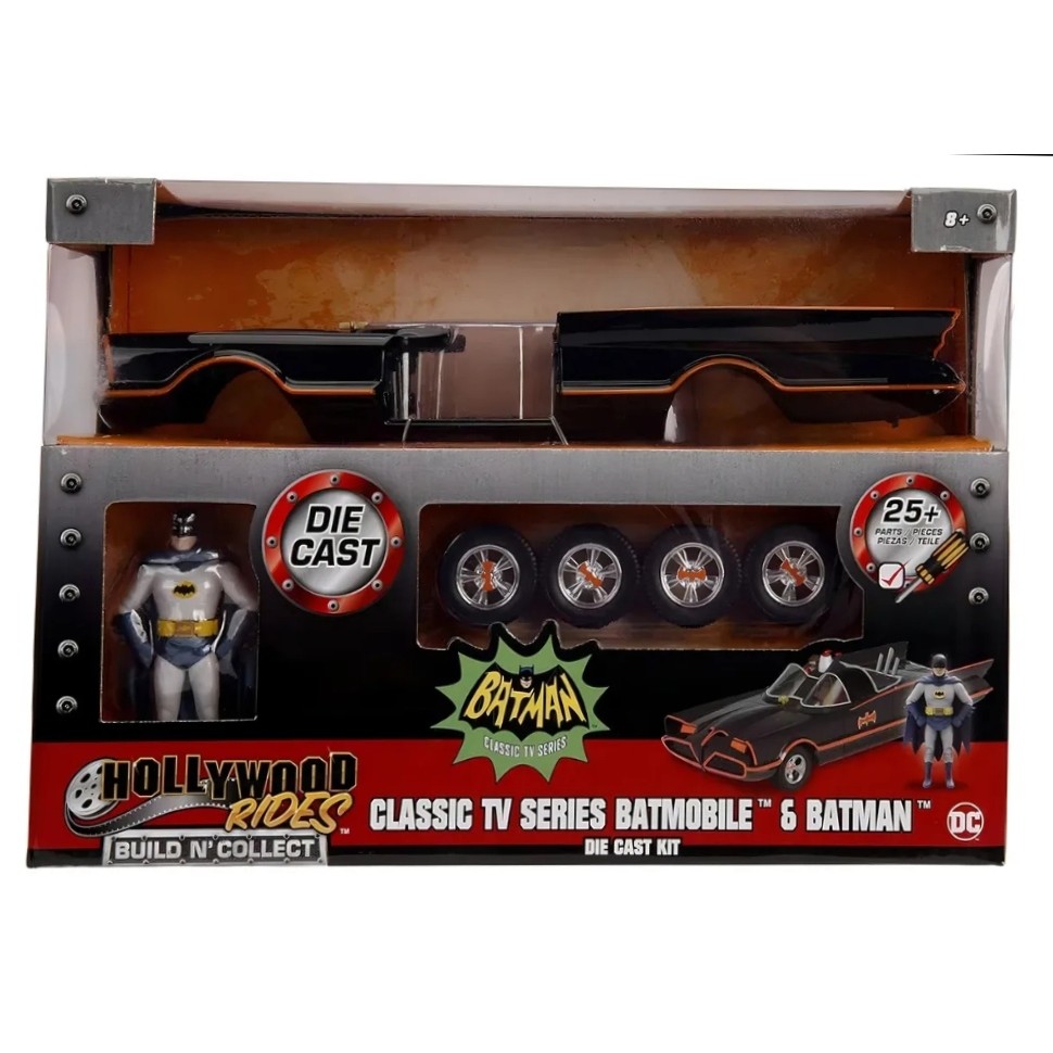 Kit de montar miniatura Batmóvel 1966 tv séries 1/24 Jada batmobile
