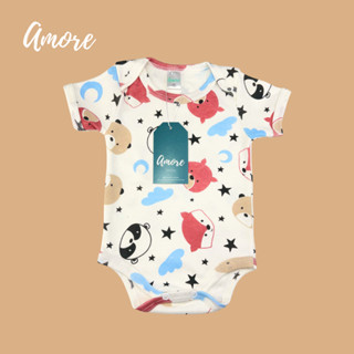 Body Manga Curta Raposa Vermelha - Suedine 100% Algodão em Oferta na Shopee