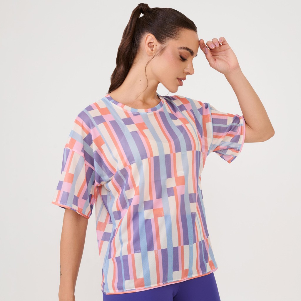 Blusão de Tule Estampa Harmony em Oferta na Shopee