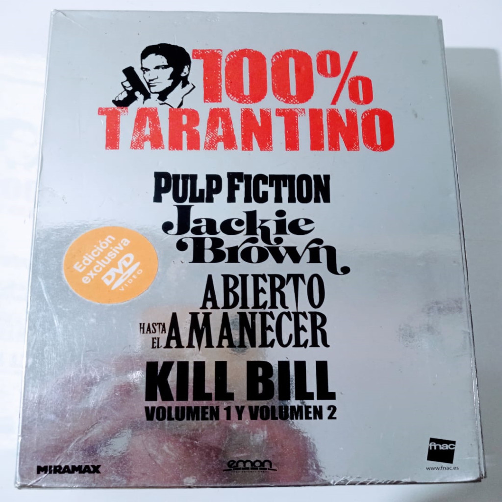 DVD DVD Box 100% Tarantino - Pulp Fiction - Kill Bill 1 e 2 Jackie Brown Abierto Hasta El Amanecer editora Quentin Taran