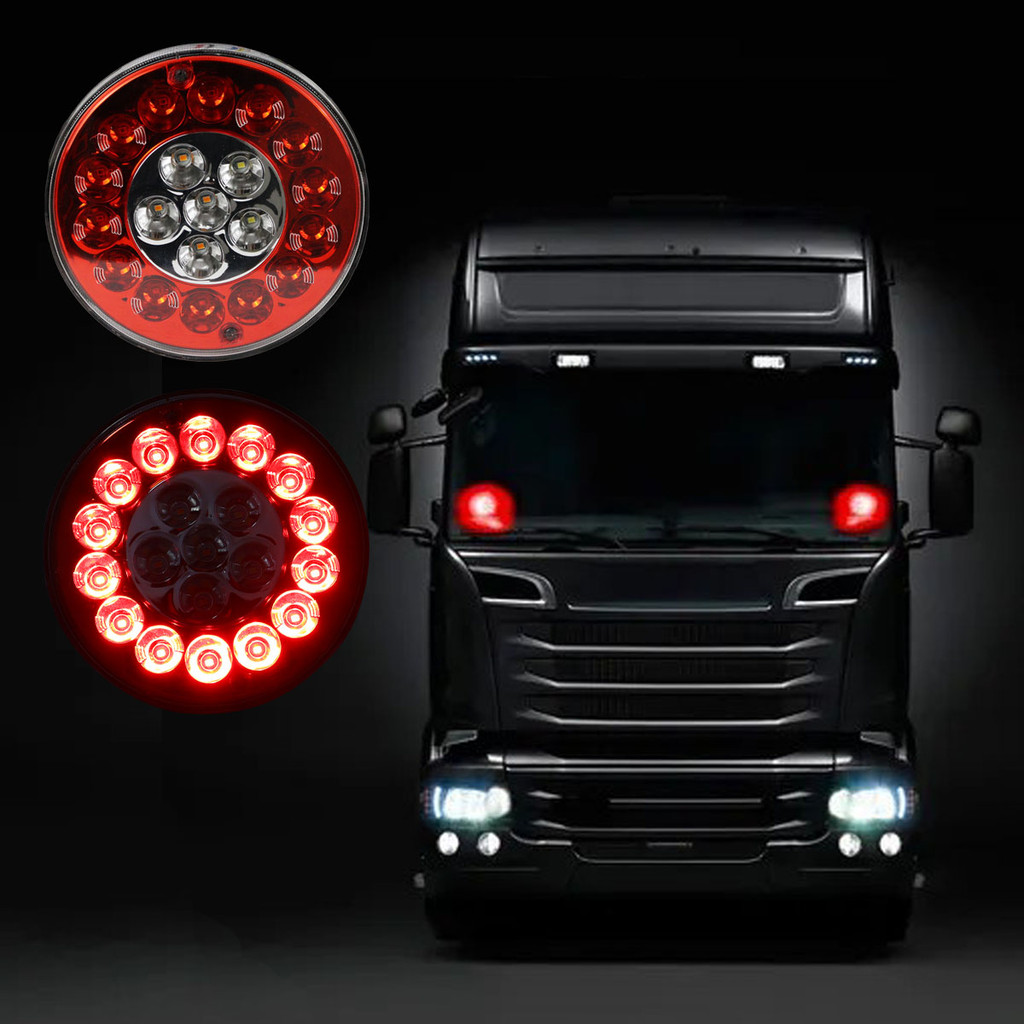 Kit 4 Lanterna Corujinha de Caminhão 20 Led Cabine Carreta Facchini Multifuncional 12V 24V