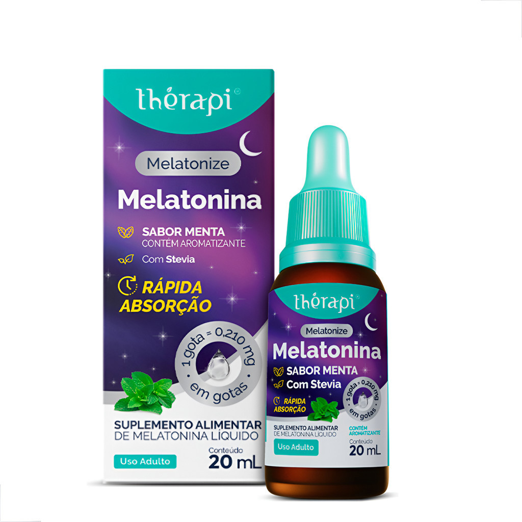 Melatonina Melatonize Gotas - Menta Com Stevia 20ml Thérapi em Oferta na Shopee