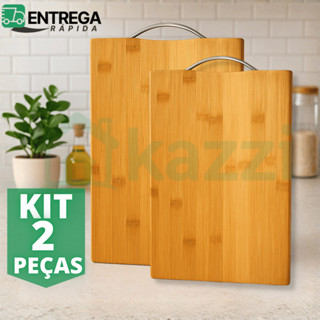 Tabua de Carne de Bambu Multiuso 32x22cm Tábua de Corte para Cozinha e Churrasco Frios Lisa em Oferta na Shopee