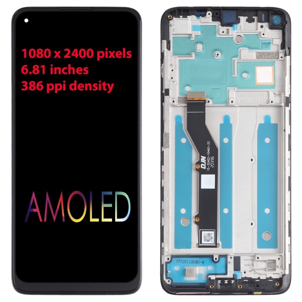 Display Tela Frontal Touch Para Moto G9 Plus Xt2087 Com Aro em Oferta na Shopee