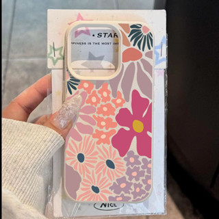 Elegante Colorido Floral Design Couro Caso De Telefone Para iPhone 16 17 15 14 13 12 11 Pro Max Plus 16E XS Capa em Oferta na Shopee