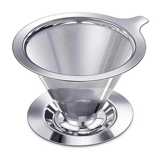 High Quality Non-Toxic Reusable Pour Over Coffee Filter Stainless Steel Coffee Tea Filter…