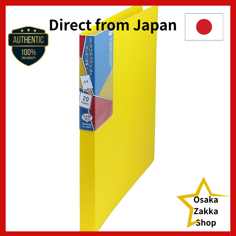 Arquivo De Armazenamento King Jim Clear File Collection-Vermelho , Amarelo , Azul