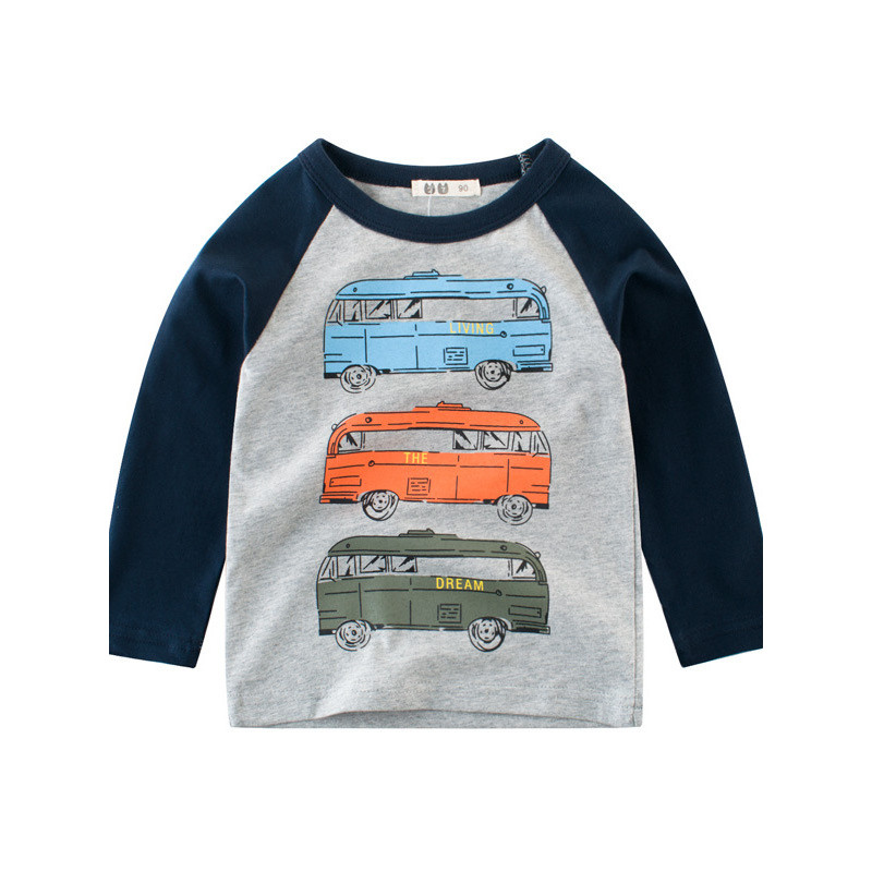 27 crianças marca Street Wear roupas infantis meninos primavera outono crianças versão coreana camiseta de manga comprid