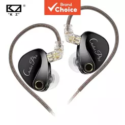 KZ Castor Pro Fone de Ouvido Intra-Auricular com Fio, Drivers Dinâmicos Duplos de 10mm, Ajustáveis, Som HiFi Estéreo