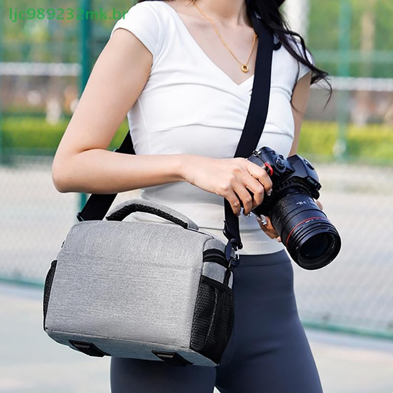 [MYBR] Câmera DSLR À Prova D'água Bolsa Ombro Crossbody ﻿ Para Sony Nikon Canon Panasonic Lens Portátil Fotógrafo Foto [