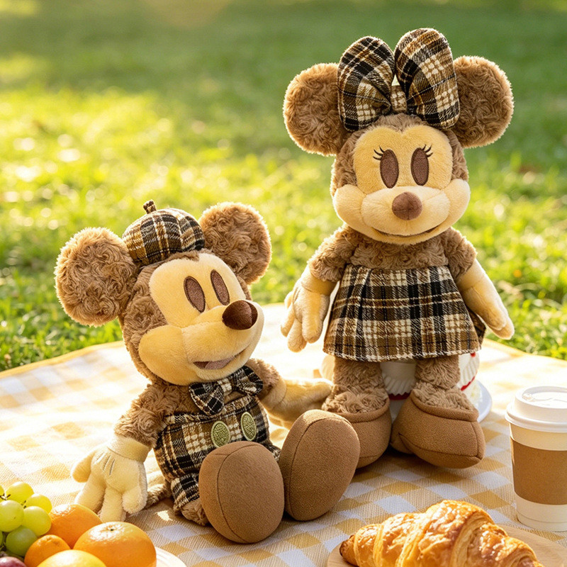 Brinquedo de Pelúcia da Disney Minnie, Série Chocolate de Inverno Quente, Boneco de Pelúcia do Mickey Mouse, Boneco Gran