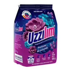 Sabão em Pó Uzzilim Lavanda 500g - Embalagem com 20 Unidades