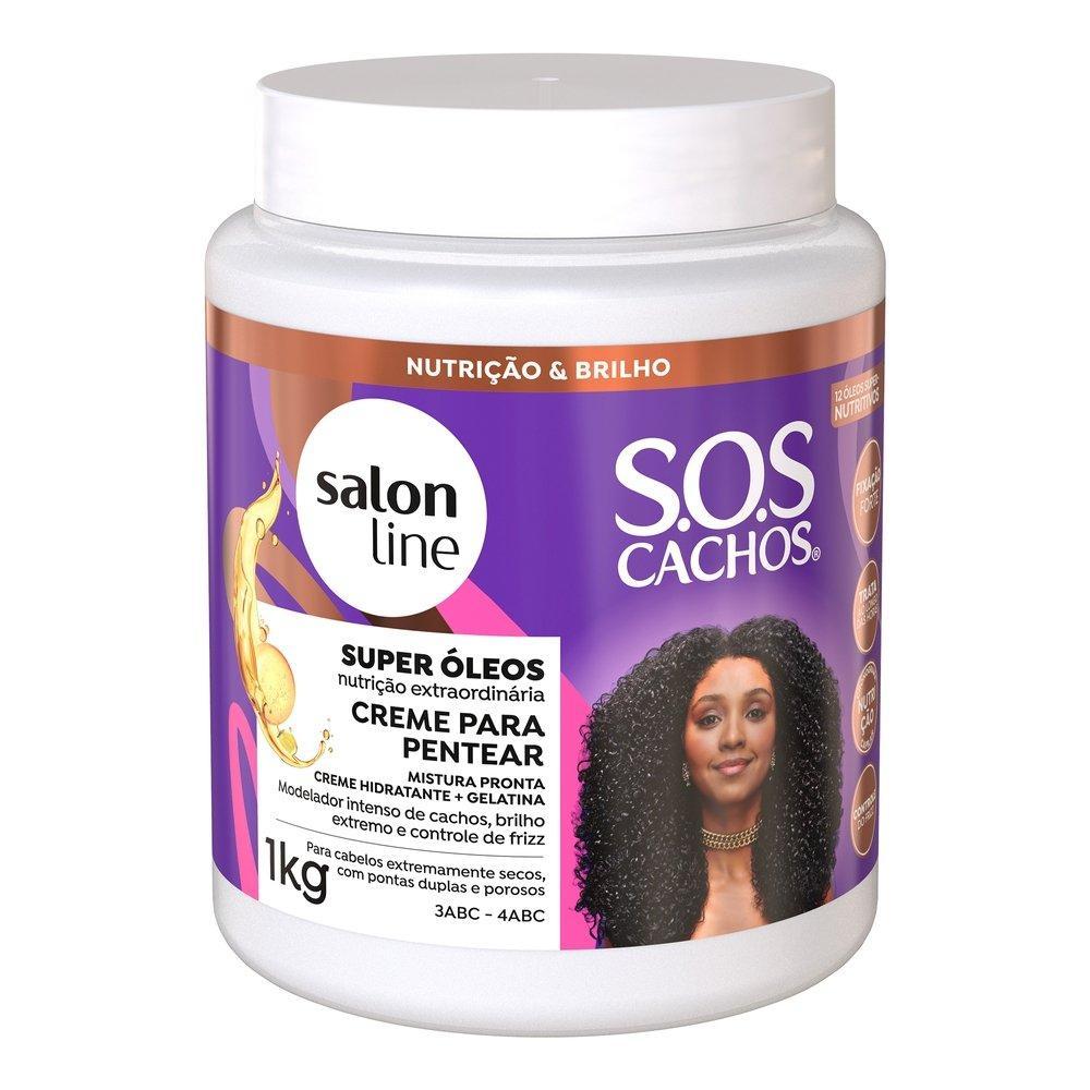 Creme para Pentear Salon Line SOS Cachos | Super Óleos 1Kg